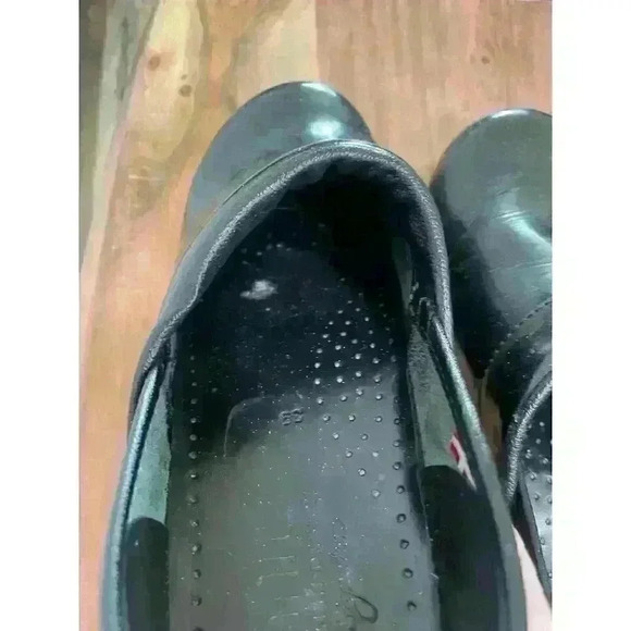 Sanita Signature Original Black Sparkle Glitter Patent Leather Danish Clog,sz 39 - Picture 13 of 14